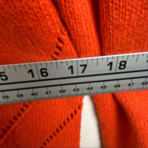 Anthropologie Moth Cashmere V-Neck Ribbon Tie Back Pullover Sweater Size XS Knit - Picture 13 of 15